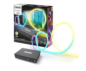 Calex Smart HDMI Sync Box Incl. 2.45M LED Strip, RGBIC, Screen Sync | Ideal for 50-70 inch screens - Dynamic TV lighting for films, music and games, with app and voice control