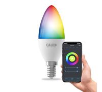 CALEX - Smart LED Bulb E14, WiFi LED Candle Bulb, RGB, App and Works with Amazon Alexa and Google Home, 5W