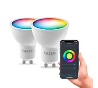 Calex Smart GU10 Lamp bulb 4.9W Multi Colour 345lm Dimmable Google Alexa Siri [EEK: G]