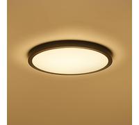 Calex Smart LED ceiling lamp HALO Ø 30 cm black IP54 RGB CCT