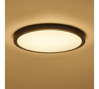 Calex Smart LED ceiling lamp HALO Ø 40 cm black IP54 RGB CCT