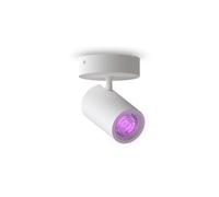 CALEX - Smart LED Ceiling Light, Rotatable Spotlight, GU10 Bulb, App-Controlled, Compatible with Amazon Alexa, Round, Black (White, 1-Spot)