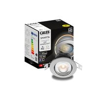 Calex Smart LED Downlight, Grey, CCT Tunable White, Dimmable, WiFi App | Tune the white light from warm to cool, featuring energy-efficient LED and voice control via Alexa or Google Home