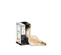 CALEX - Smart LED, E14 Filament Gold Mini Globe P45, Warm White Light, App and Works with Amazon Alexa and Google Home, 4,9W