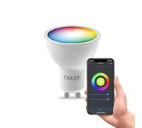 CALEX - Smart Light Bulb GU10, WiFi LED Spotlight, RGB, App and Works with Amazon Alexa and Google Home, 4.9W