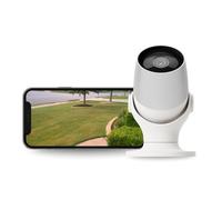 CALEX - Smart Outdoor IP Camera, WiFi Surveillance Camera with Night Vision, 2-Way Audio, Full HD 1080p, App Controlled, White