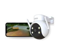 CALEX - Smart Security PTZ Camera 2K with 360° Panning, Nightvision, 2 Way Audio & App Control, for Outdoor