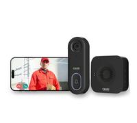 CALEX Smart Security Video Doorbell, Full HD 1080p Camera with App Control, Two-Way Audio, Night Vision, Motion Detection, Cloud & SD Storage, Waterproof, Black