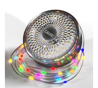 CALEX - String Light 8m, Rechargeable, Retractable Battery Powered Light, RGB & Warm White Light, Garden, Patio, RV