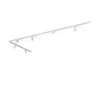 CALEX Tracklight 3M, Ceiling Track Lighting, Excl. 6 GU10 Spotlights, White | Complete single-circuit track system with adjustable spotlights and anti-glare grille - Quick and easy to install