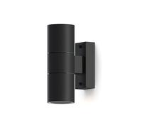 CALEX Turin Outdoor Wall Light, Up and Down, 2X GU10, IP54, Black