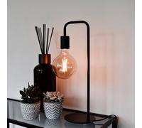 Calex U-Line table lamp, 1.5 m cable, black