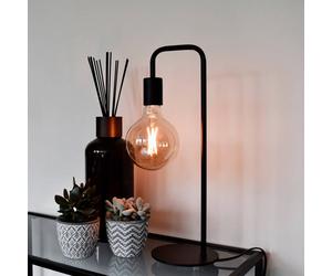 Calex U-Line table lamp, 1.5 m cable, black