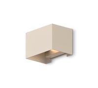 CALEX Venice Wall Light, Outdoor & Indoor, Warm White Up & Down Light, Adjustable Beam, Waterproof, Sand Colour