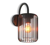 CALEX - Wall Lamp Rome - E27 - Weather-Resistant Outdoor Lamp - Easy to Install - Stylish Design - Black