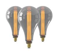 CALEX XXL LED Bulb E27, Titanium, Filament, 60LM 2000K Warm White Light, 3-Pack