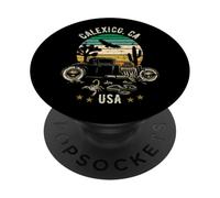 Calexico California USA Hotrod Retro Desert Sunset Design PopSockets Adhesive PopGrip