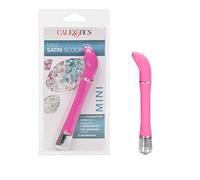 CalExotics Lulu Satin Scoop G-Spot Vibrator, 5 inch - Pink