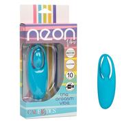 CalExotics Neon® Vibes The O Vibe - Silicone Rechargeable Finger Panty Teaser Vibrator - Travel Sized Adult Sex Toys for Women - Teal