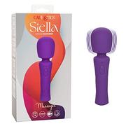 CalExotics Stella™ Liquid Silicone Wand Massager - Premium Rechargeable Flex Vibrator - Sex Toy for Women- Purple