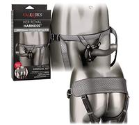 The Royal Sensual Suction Cup Strap On With Crotchless Harness & G-Probe Dildo