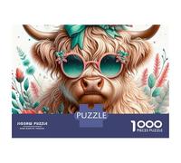 Calf 1000 Piece Educational Games Fun Challenges Creativity & Gift Giving Easy Jigsaw Home Decoration Birthday Gifts 52x38cm/1000pcs