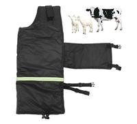 Calf Blanket Double Side Waterproof Foal Blanket with Reflective Strip Warm Goat Coat for Winter Outdoor Protection Soft Insulated Livestock Jacket for Farm Use