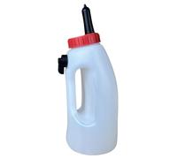 Calf Bottle 4L Plastic Nursing Feeding Bottle with Detachable Nipple Handle and Regulating Valve for Calves Goats Lambs Farm Animal Feeding