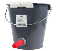 Kerbl Kalber Drinking Bucket with Suction Valve (Drinking Bucket for Cattle, Complete with Super Suction and Screw Valve, Capacity 8 litres) 144