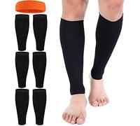 Calf Compression Sleeve for Men and Women，3 Pairs 20-30 mmHg Graduated Leg Compression Sleeve for Running, Shin Splint, Calf Cramps, Varicose Veins,Swelling,Calf Support,Maternity, Nurses, Athletes