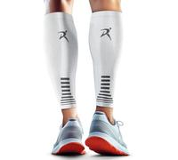 Calf Compression Sleeves for Men & Women (Ideal for Sports, Running, Shin Splints & More) (One Pair) (White) (Extra Large) [XL]
