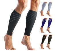 Calf Compression Sleeves for Wide Calves for Men & Women - Leg Sleeve and Shin Splints Support: Ideal for Leg Cramp Relief, Copper Infused Nylon: 2XL