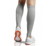 Calf Compression Sleeves (Pair) for Men & Women - Shin Splints, Calf Support Socks, Calves Guards, Leg Brace for Torn Muscle Cramps (S/M, Mixed Grey)
