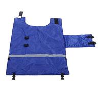 Calf Cow Warm Clothes Oxford Fabric Coat with Reflective Stripe for Newborn Calves Farm Supplies Blue Size 85x70cm