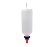 Calf Feeding Bottle with Silicone Nipple, 1L Vertical Calf Milk Feeder Nursing Bottle for Cows Lambs Farm Livestock Feeding Supplies