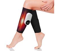 Calf Massager for Circulation and Pain Relief, Leg Massager,3 Intensity Levels, 3 Massage Modes, Heat Therapy, Rechargeable via Type-C, Customizable Fit, Promotes Muscle Relaxation, 1Pack (Black)