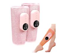 Calf Massager for Circulation and Pain with Heat, 3 Intensities, 3 Modes, Leg Massager with Heat and Compression Adjustable Size Leg Messages for Circulation Gifts for Dad Mom Men Women,Pink