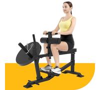 Calf Raise Machine Home Gym: Seated Calf Raise Adjustable Workout Equipment, Leg Raise Exercise Machine, Plate Loaded Black