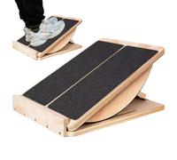 Calf Slant Board - Wooden Slant Board, 14 Inches Adjustable Calf Stretcher with Non Slip Exterior, Solid Wood Foot Exercise Tool with Ankle & Foot Stretching Support, Home Gym Fitness Equipment