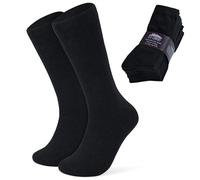 Calf Socks for Men and Teenagers - Pack of 12 Soft Breathable Stretchy - Work Sports Casual - One Size 7-11 Gifts for Men (Black)