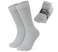 Calf Socks for Men and Teenagers - Pack of 12 Soft Breathable Stretchy - Work Sports Casual - One Size 7-11 Gifts for Men (Grey)