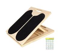 Calf Stretch Board, Adjustable Wooden Incline for Foot Ankle Stretching, 5-Angle Fitness Gear for Post-Workout Flexibility, Home Gym Exercise Board with Non-Slip, Training Equipment M