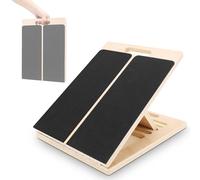 Calf Stretch Inclined Plate, Adjustable Portable Wooden Inclined Plate, Relieve Foot, Leg and Ankle Fatigue Leg Stretcher for Deep Squats, Leg Stretches, Stretching and Pilates