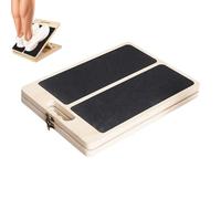 Calf Stretcher - Folding Wooden Slant Board - Adjustable Trapezoidal Balance Plate for Training Workout Pilates Yoga Fitness Body Weight Training Balance Training Women