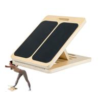 Calf Stretcher Slant Board, Wooden Tilt Plate Knees, 12.8x15.59x1.57 Inches Portable Incline Lightweight & Foldable, for Stretching, Ankle Heel Feet Leg Muscle Recovery