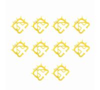 Calf Weaner Thorn Cow Prevent Milk Sucking 10pcs Preventer Thick Plastic Farm Livestock (Yellow)