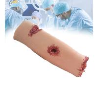 Calf Wound Packing Wound Trainer Model, Stop The Bleed Training Kit, 4 Simulated Wounds, Reusable, Combat Injury Model Gauze Packing, Ideal for Medical and EMT Classes