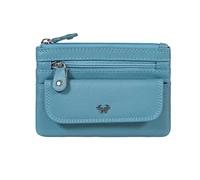 Calfnero Genuine Leather Key Case Multi use Key and Coin Wallet with Zip and Flap Pocket-Black Leather Key Case Wallet (Tork)