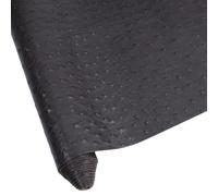 CALFOVERA 1.35 x 0.3M Ostrich Textured PU Leather Fabric Embossed Microfiber Leather Sheet Soft Waterproof Synthetic Vinyl Leatherette Roll for Upholstery Handcrafts Jewlery Making(Coconut Brown)