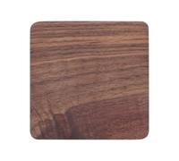 CALFOVERA 10cm Square Wooden Coaster Japanese Style Natural Walnut Wood Drink Mat Heat Resistant Thermal Insulation Pad Tabletop Protection Wood Coffee Cup Mug Holder Cushion Saucers for Bar Kitchen